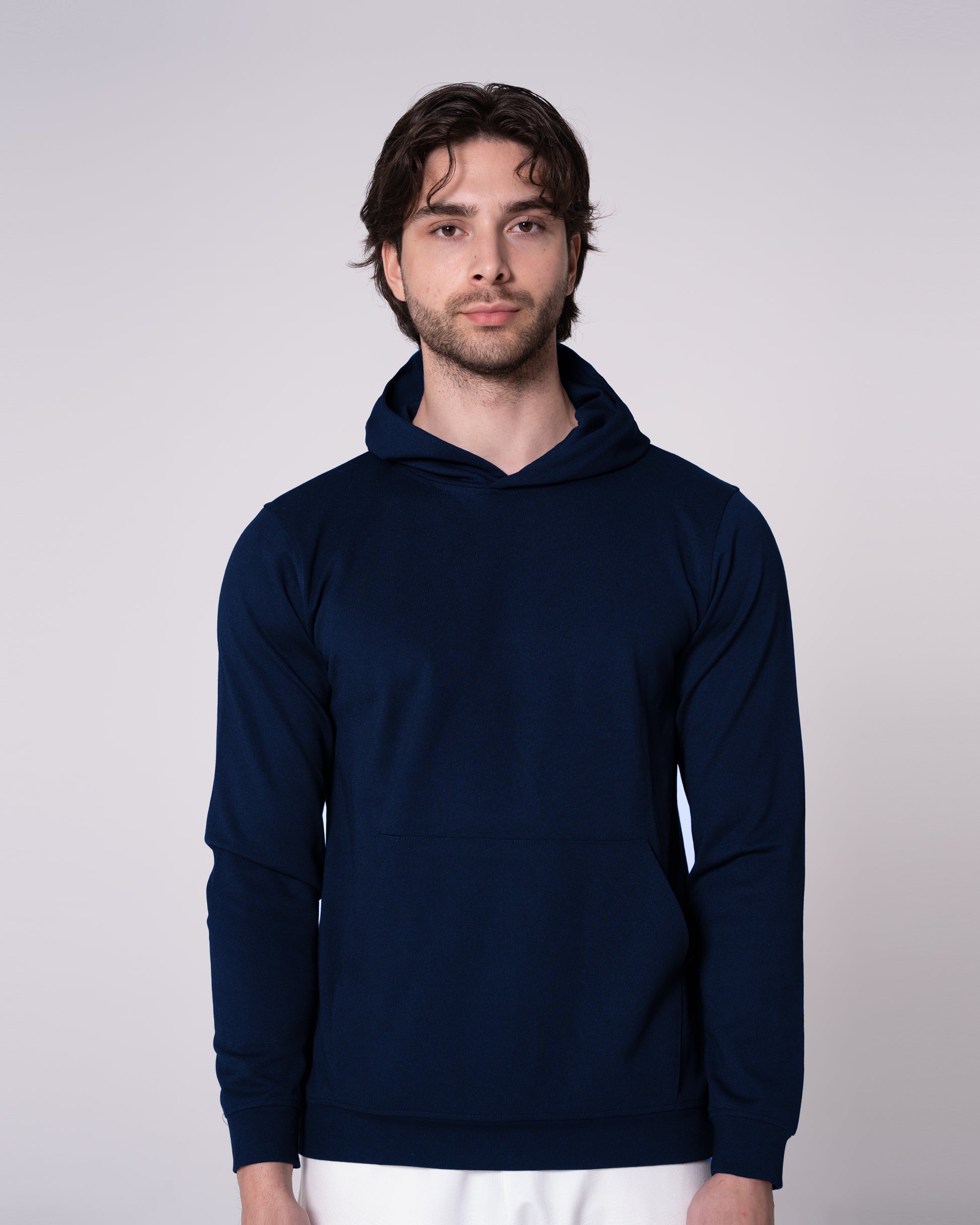 Lacivert Kapüşonlu Sweatshirt