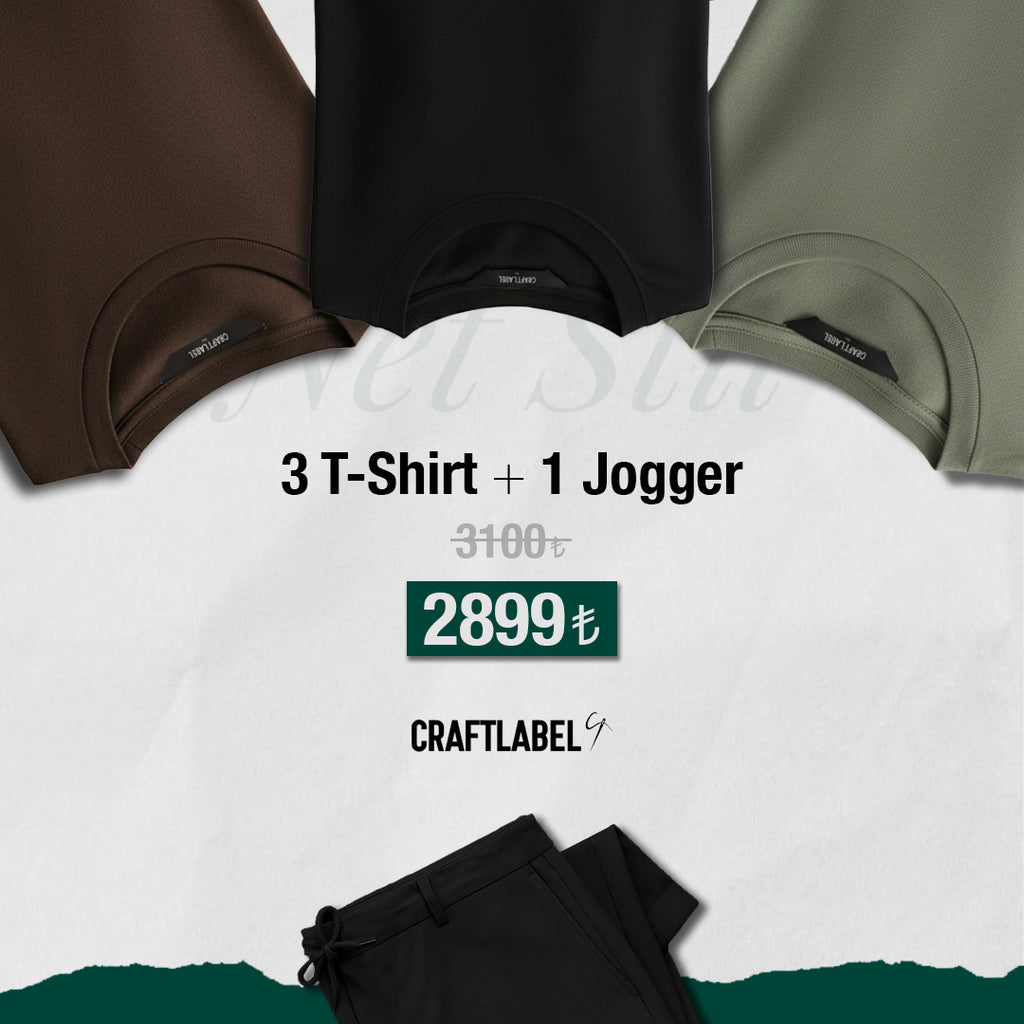 3 Tişört + 1 Jogger KASIM FIRSATI