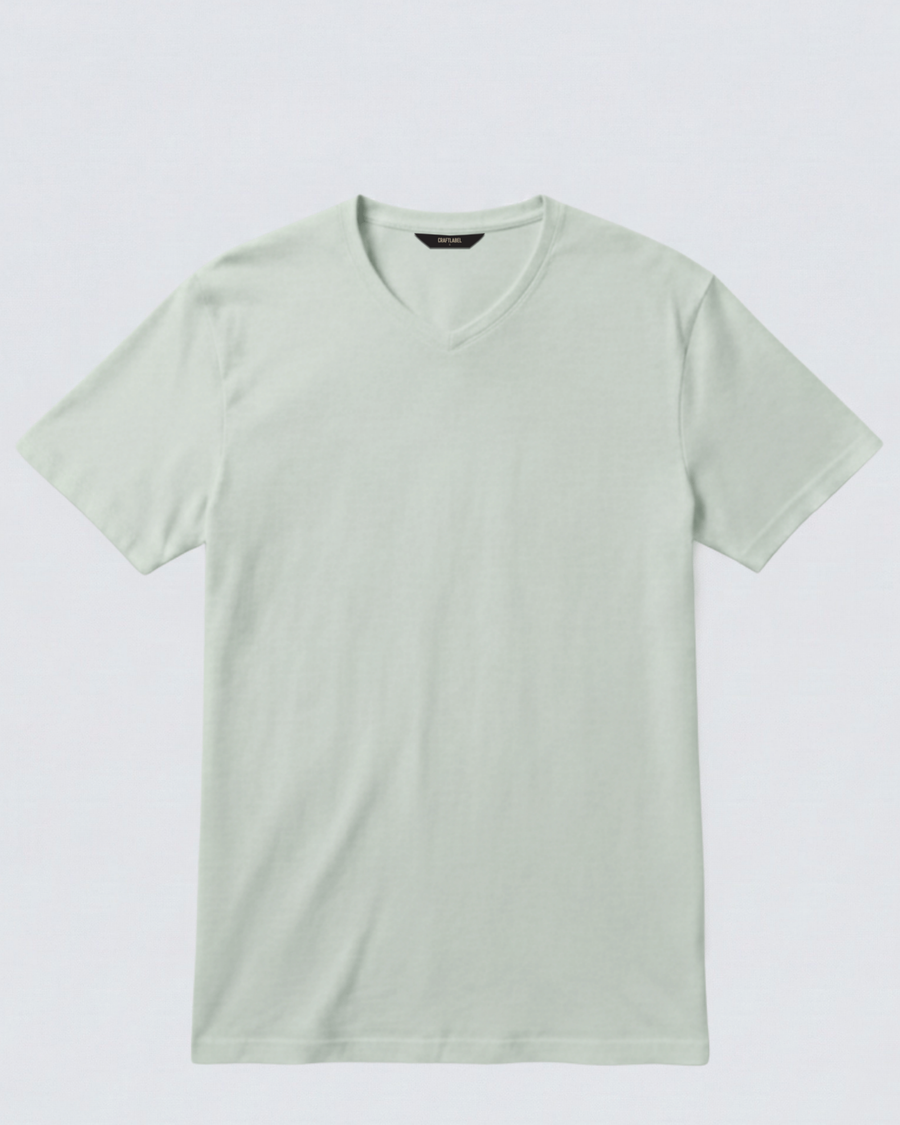 Nanəyi Rəng V Yaxa T-Shirt