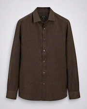 Kahverengi Keten Gömlek (Sınırlı Sayıda)