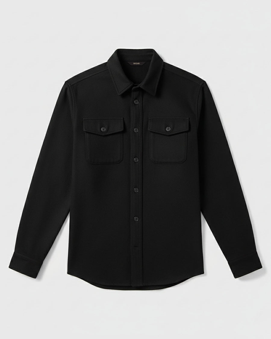 Siyah Kırışmaz Gömlek (Sınırlı Sayıda)