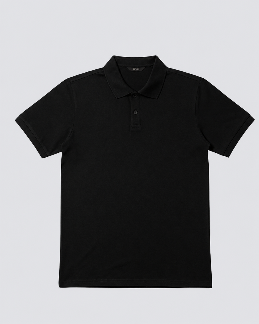 Siyah Polo Yaka Tişört