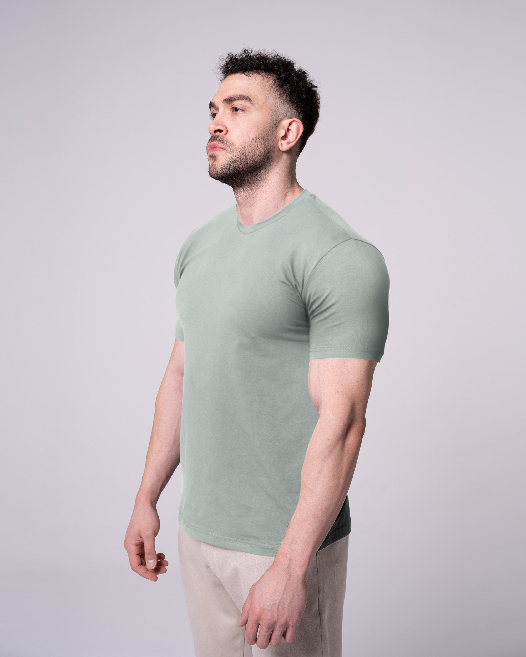Mint Bisiklet Yaka Tişört Craftlabel