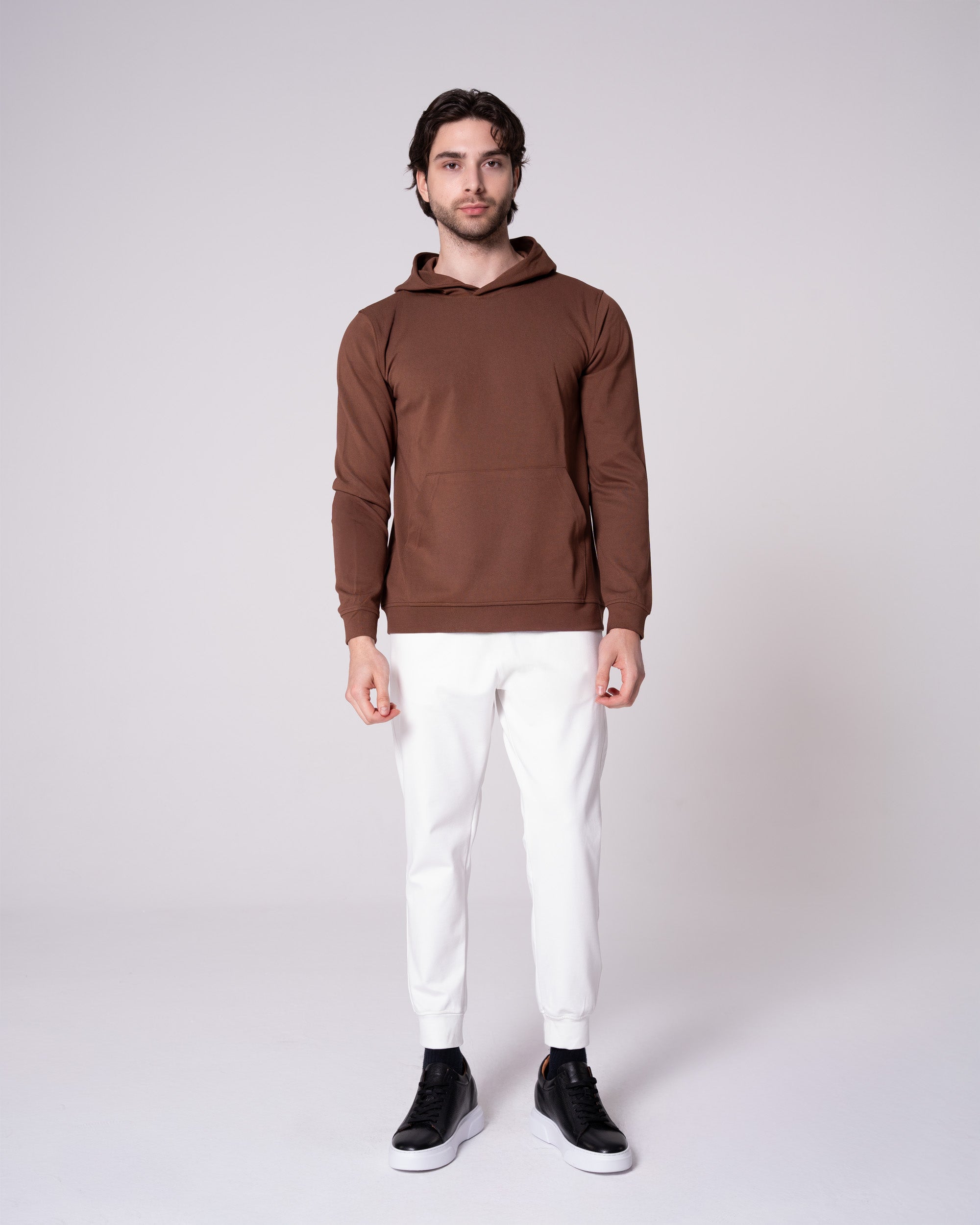 Kahverengi Kapüşonlu Sweatshirt Craftlabel