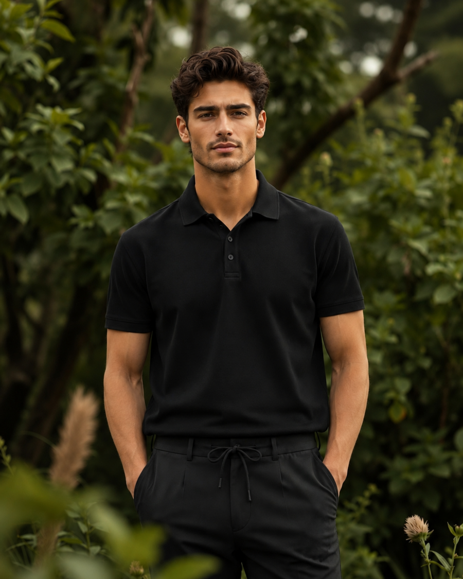 Monokrom Polo Yaka Kombin