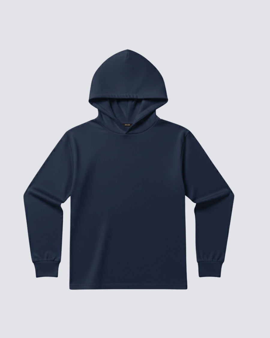 Lacivert Kapüşonlu Sweatshirt