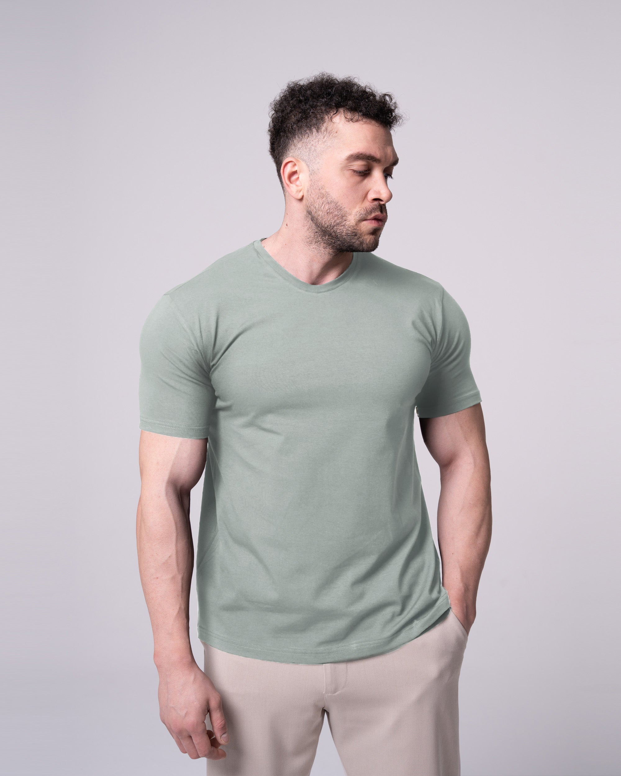Mint Bisiklet Yaka Tişört Craftlabel