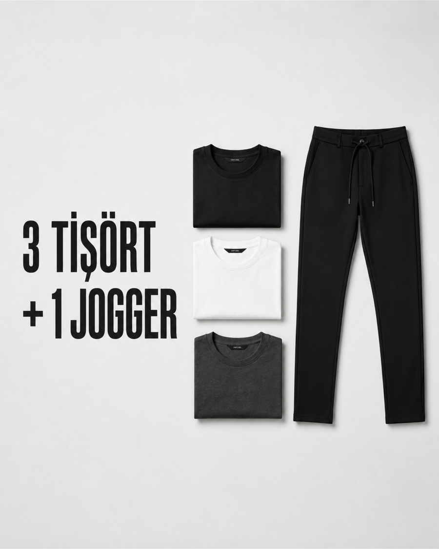 3 Tişört + 1 Jogger Kampanyası