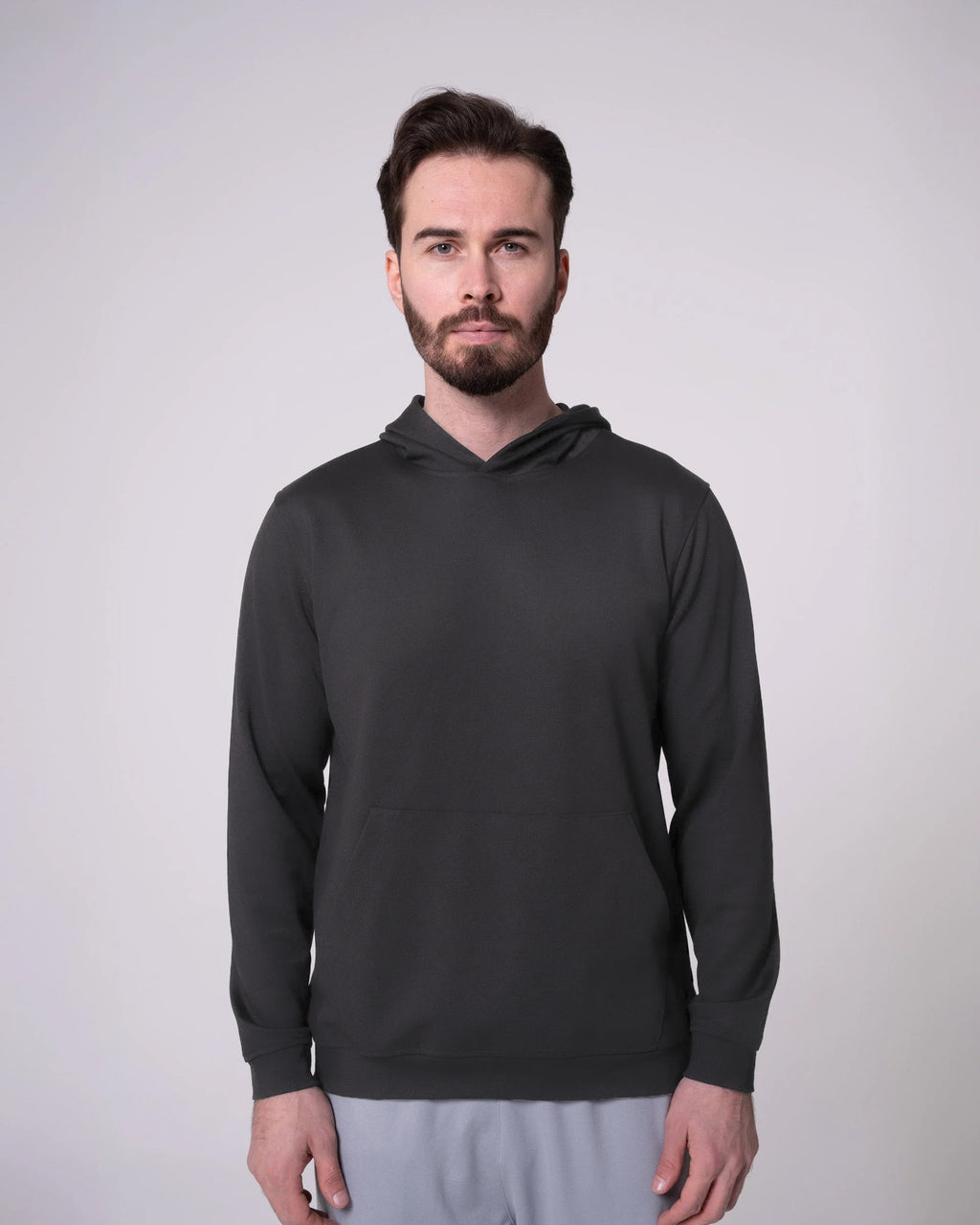 Antrasit Kapüşonlu Sweatshirt