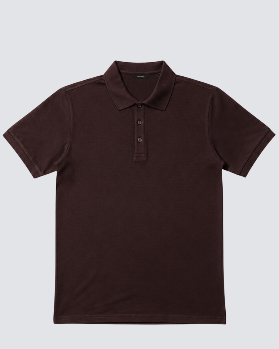 Kahverengi Polo Yaka Tişört