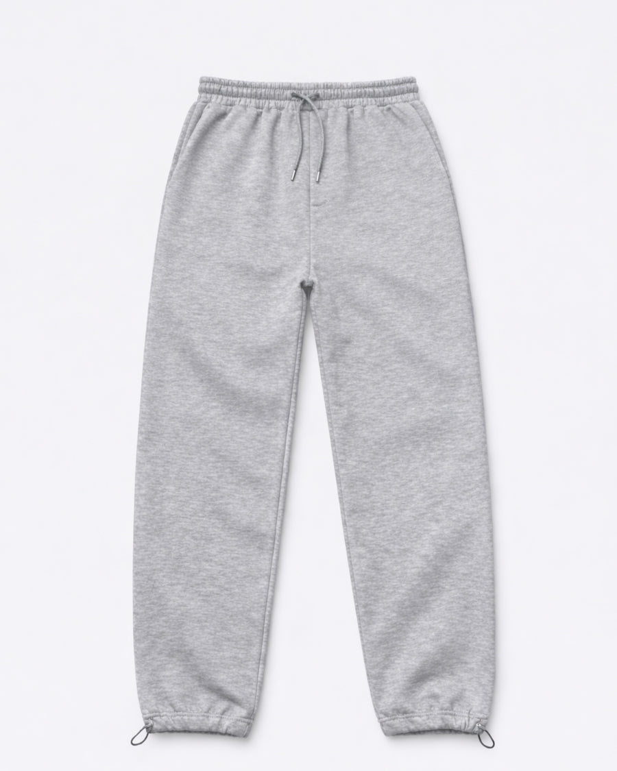 Gri Rahat Kesim Ayarlanabilir Paça Eşofman Altı