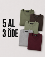 5 Al 3 Öde Uzun Kollu V Yaka Kampanyası