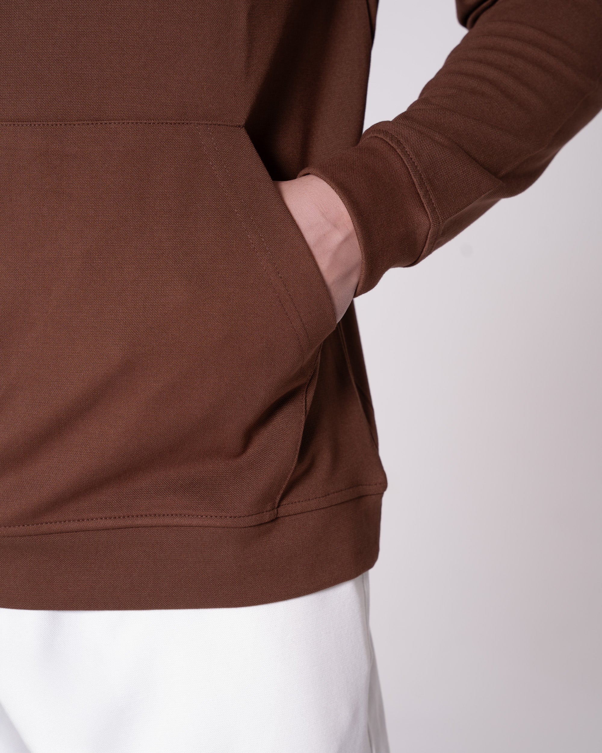 Kahverengi Kapüşonlu Sweatshirt Craftlabel