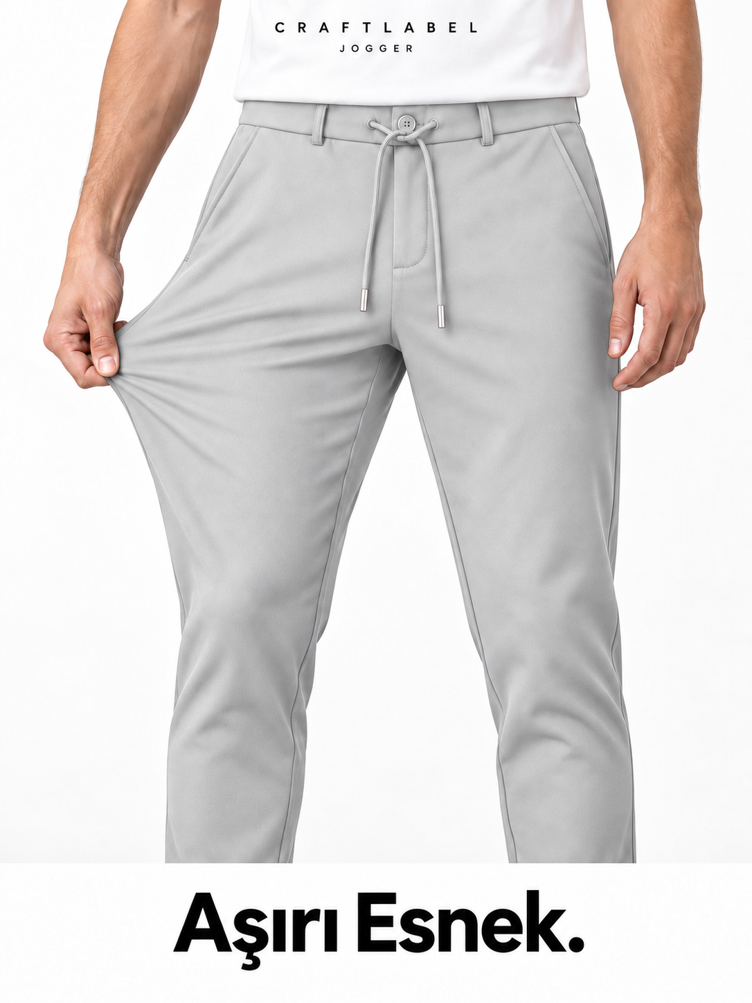 Gri Jogger Pantolon