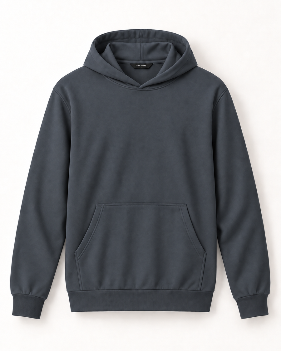 Antrasit Kapüşonlu Sweatshirt