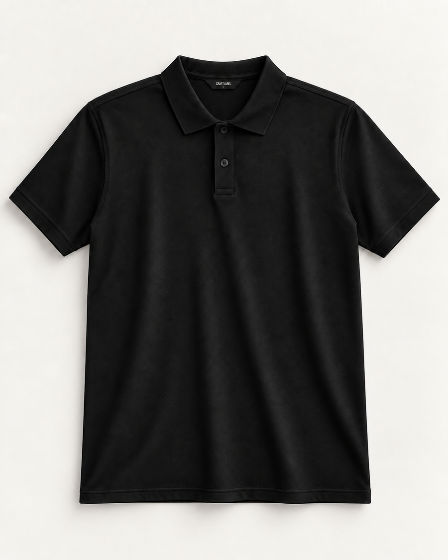 Siyah Polo Yaka Tişört