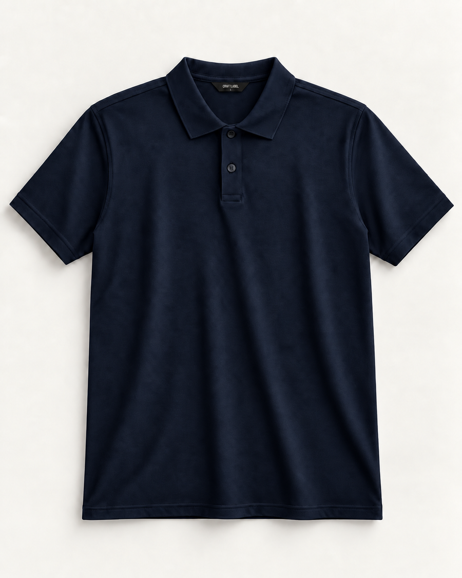 Lacivert Polo Yaka Tişört