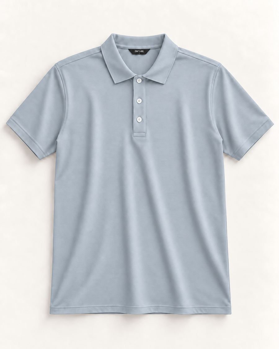 Gri Polo Yaka Tişört