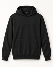 Siyah Kapüşonlu Sweatshirt