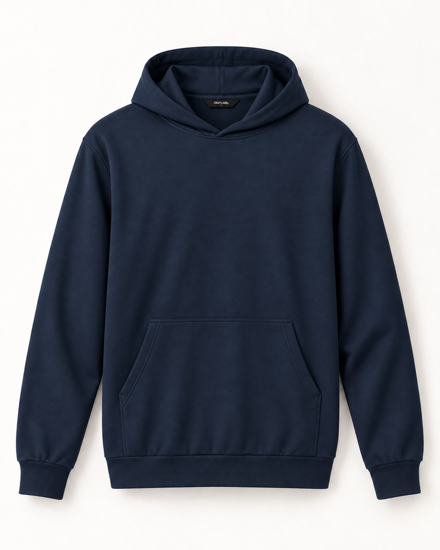 Lacivert Kapüşonlu Sweatshirt