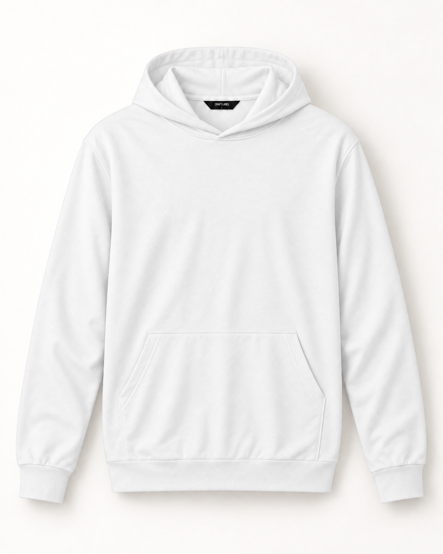 Ekru Kapüşonlu Sweatshirt