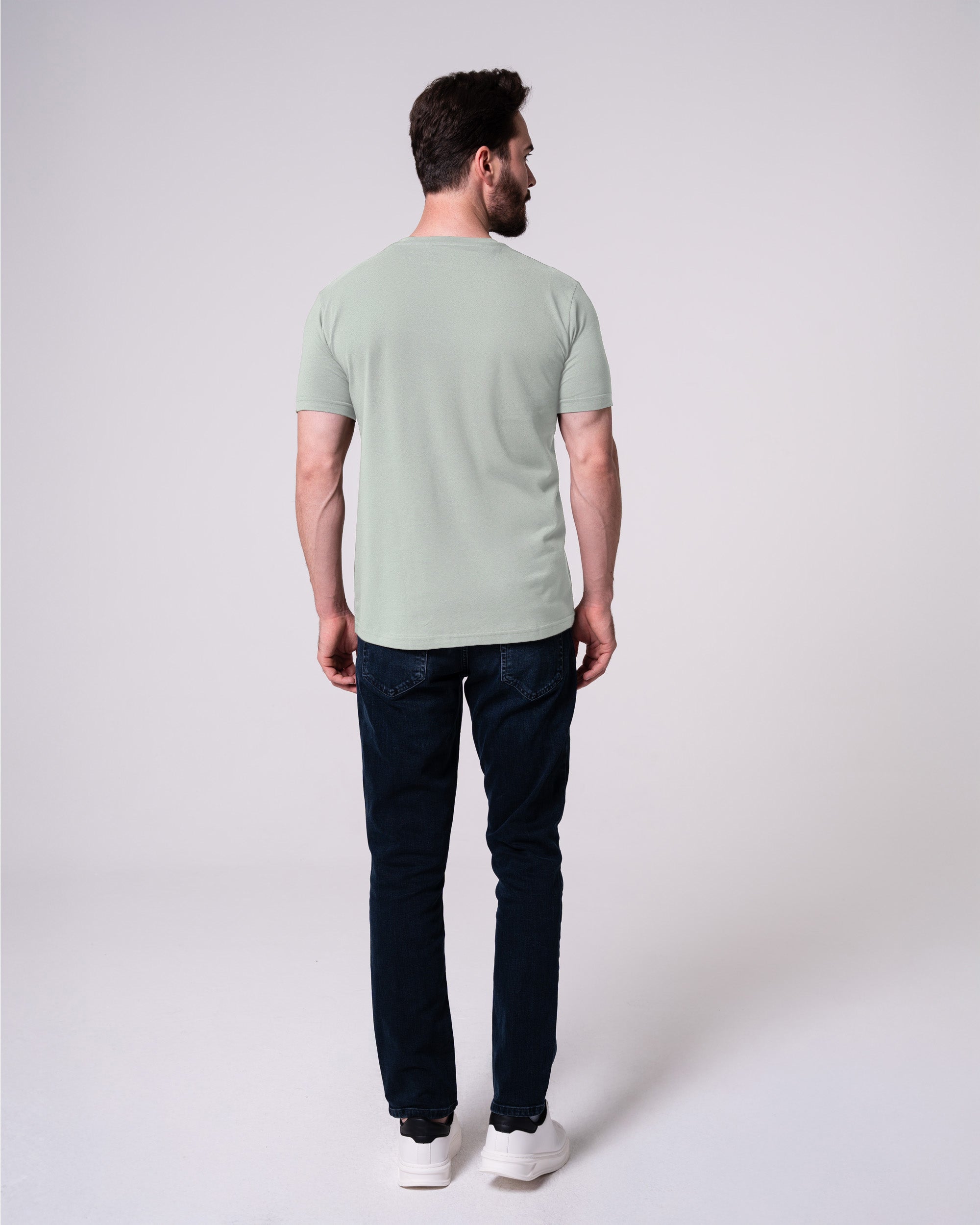 Mint Bisiklet Yaka Tişört Craftlabel