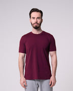 Bordo Bisiklet Yaka Tişört