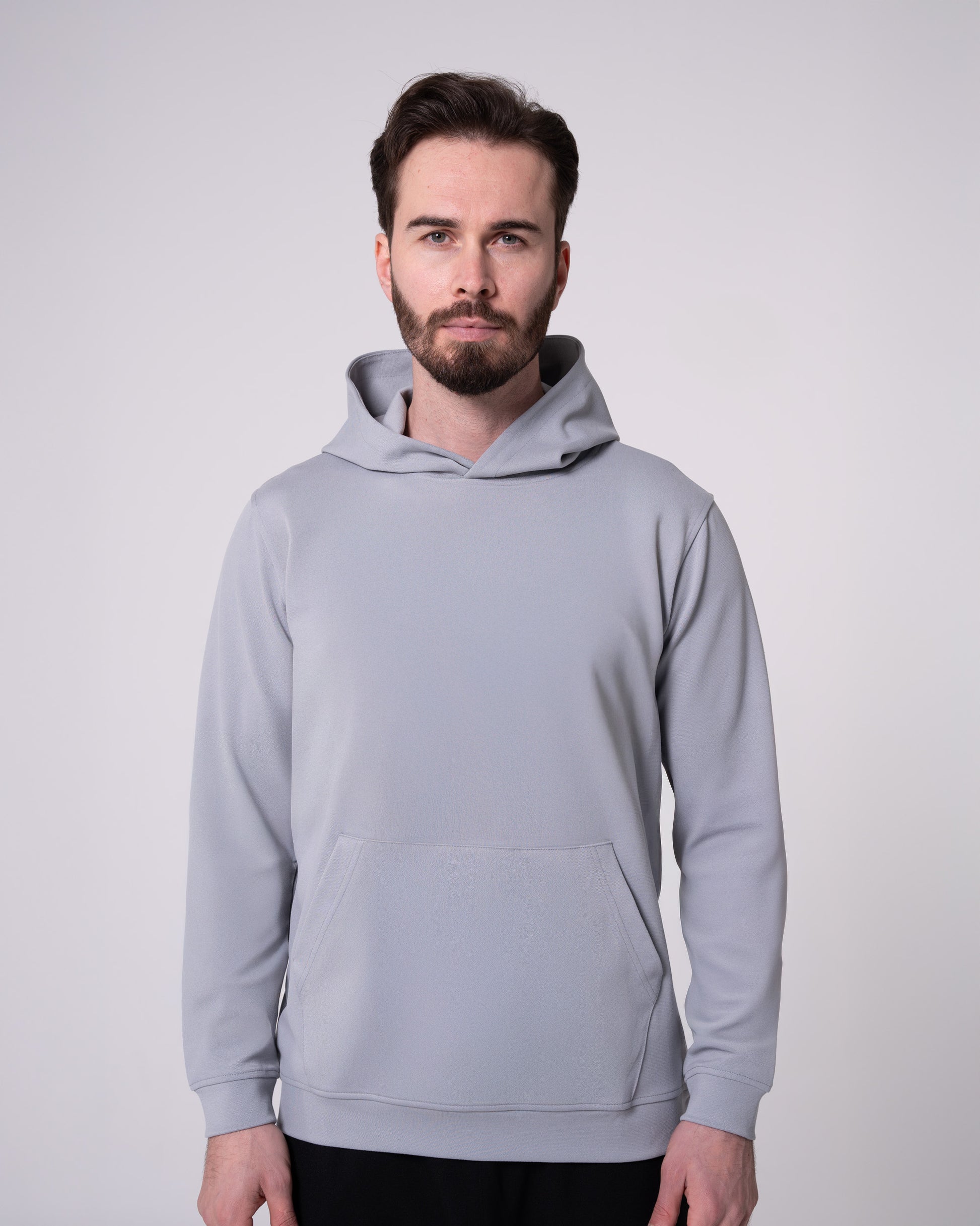 Gri Kapüşonlu Sweaatshirt