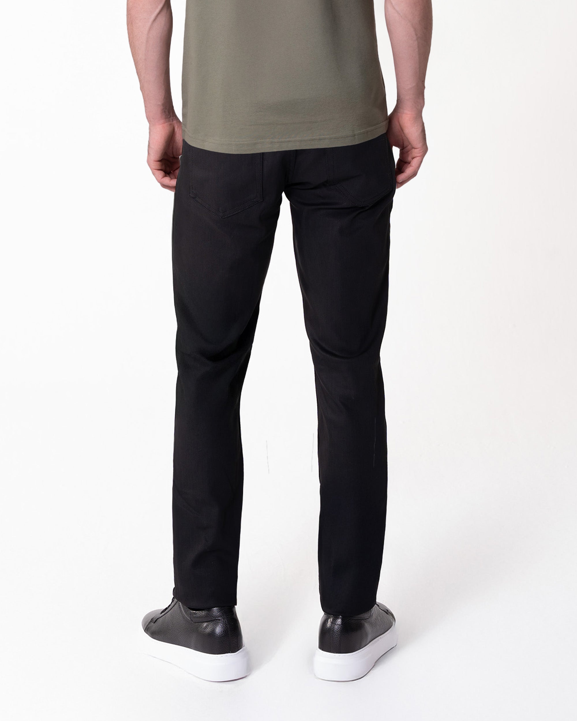 Siyah Comfort Fit Kot Pantolon Craftlabel