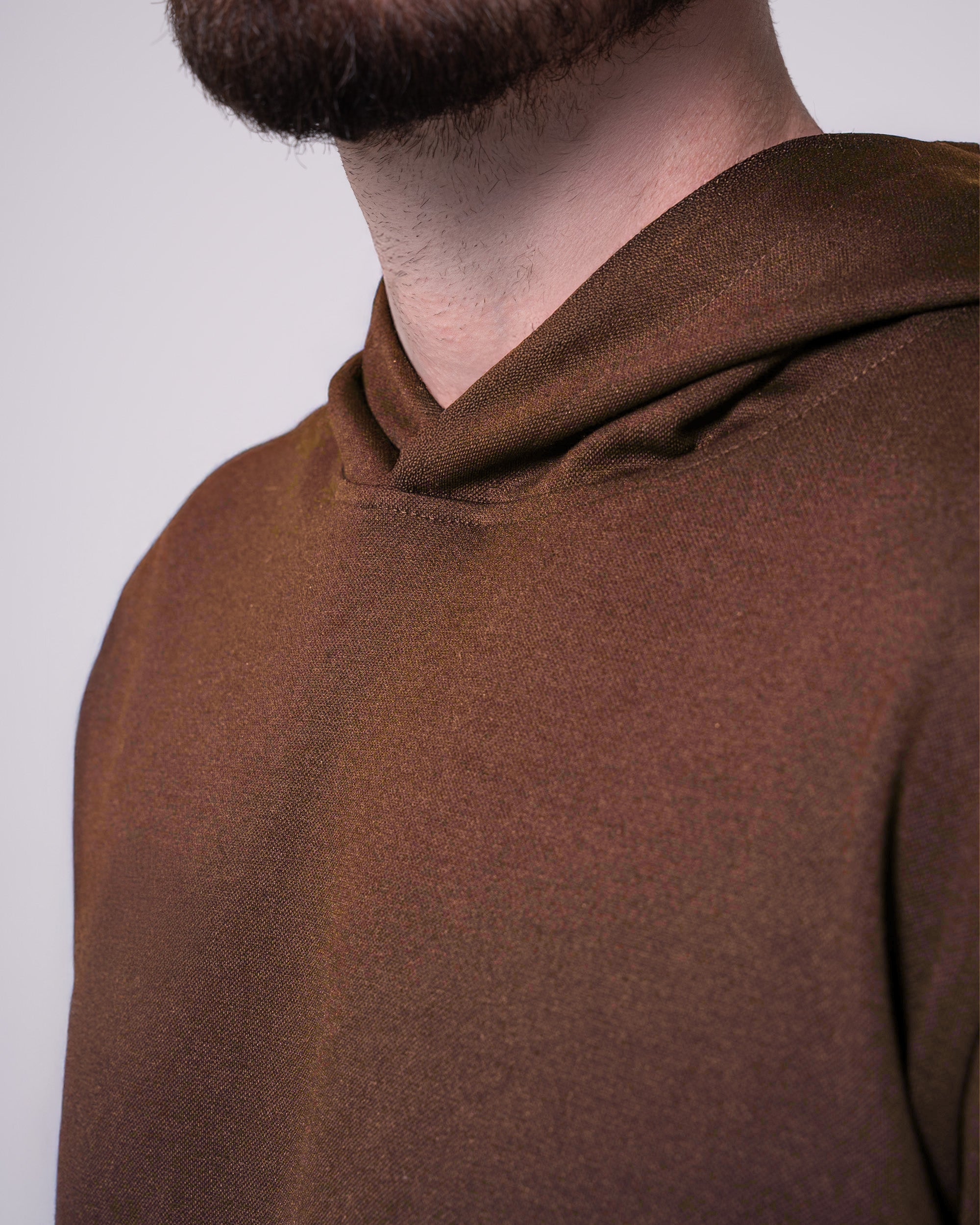 Kahverengi Kapüşonlu Sweatshirt Craftlabel