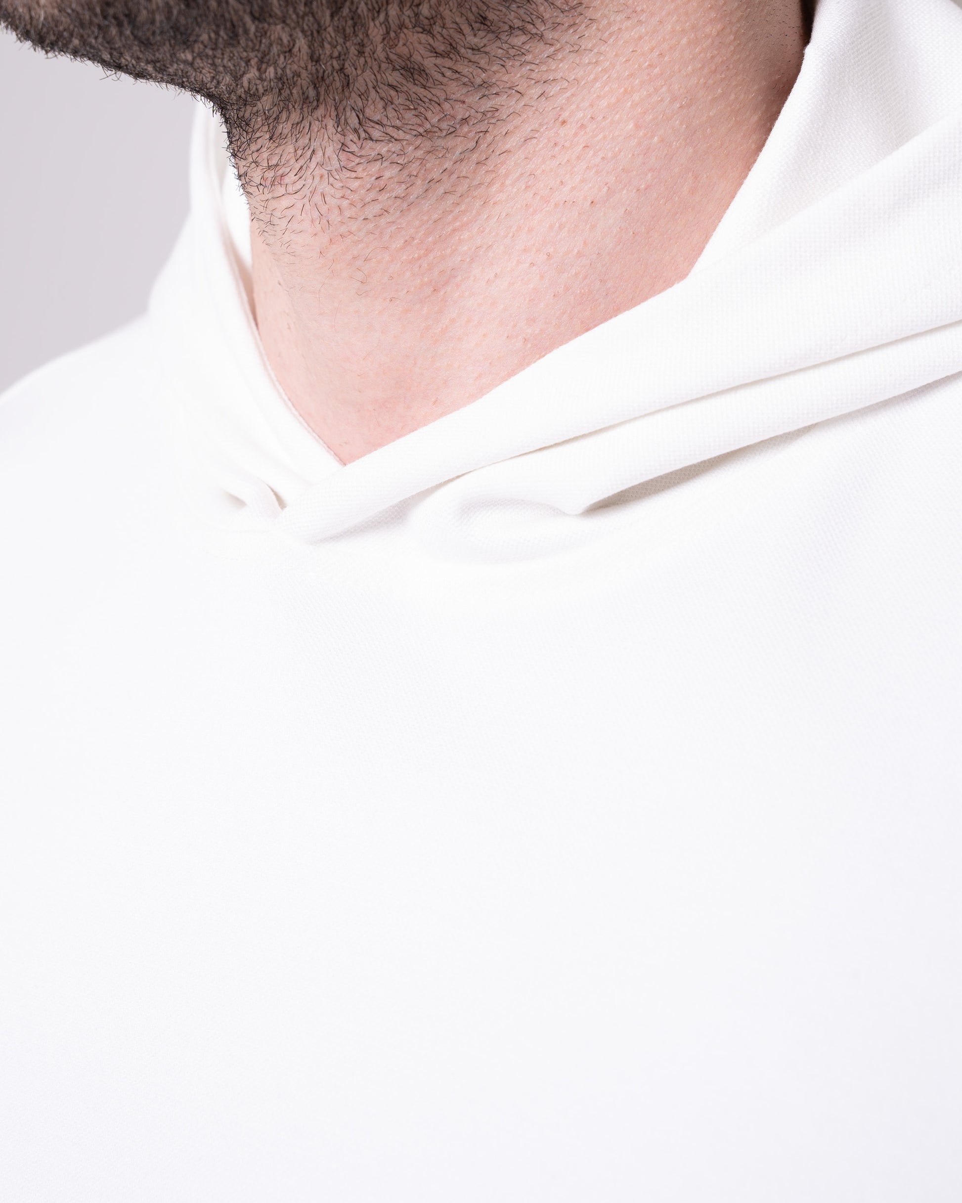 Ekru Kapüşonlu Sweatshirt