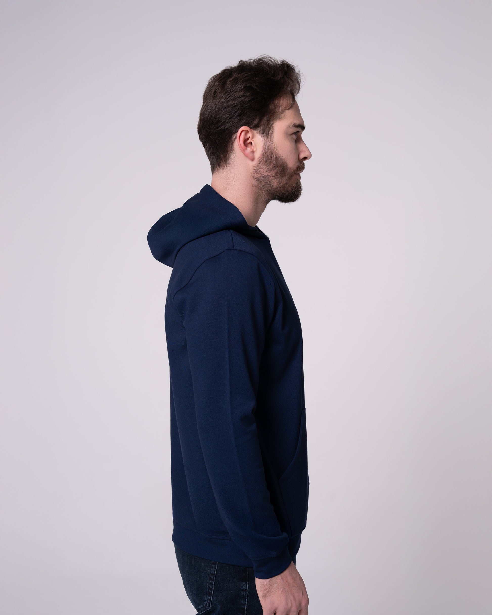 Lacivert Kapüşonlu Sweatshirt