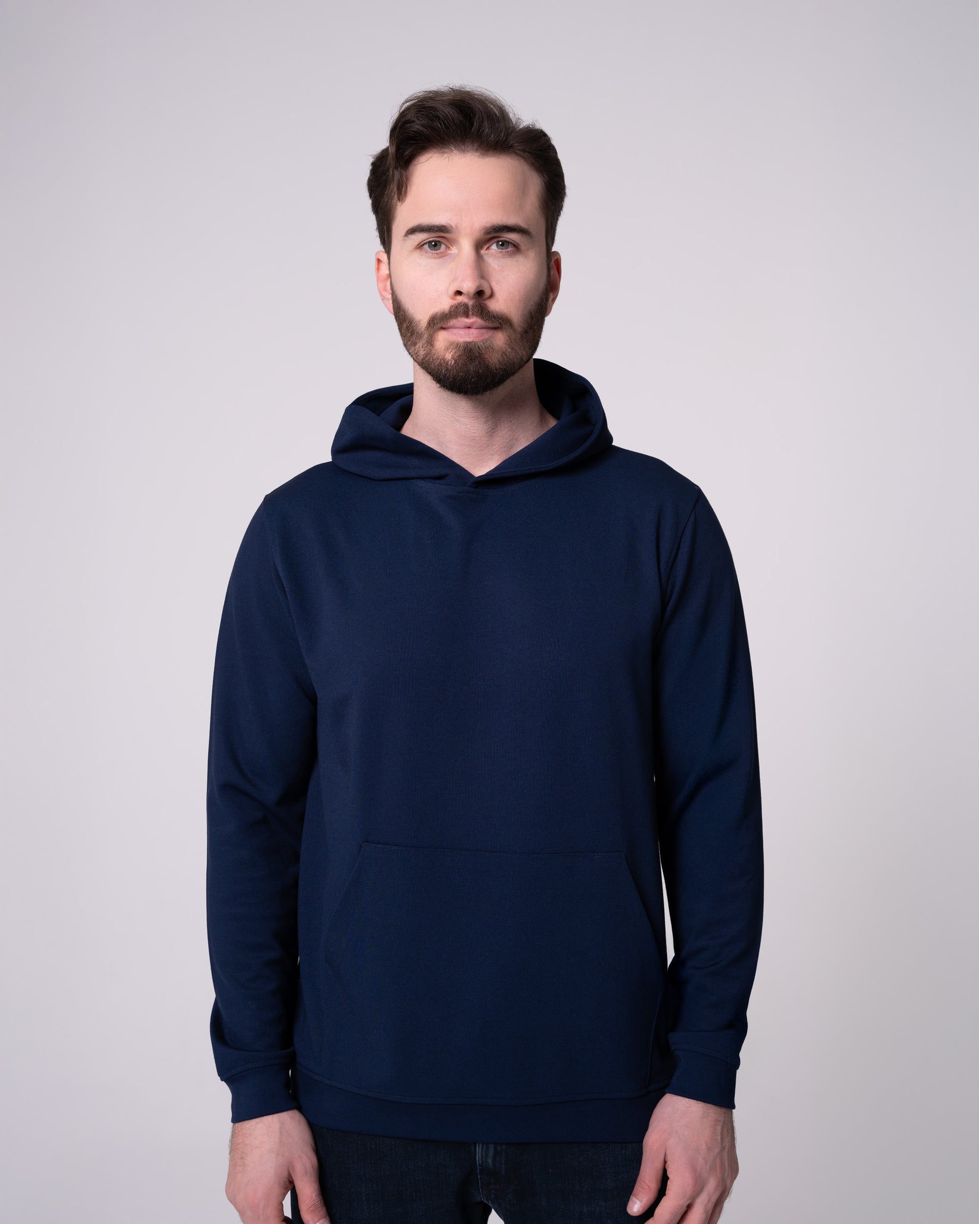 Lacivert Kapüşonlu Sweatshirt
