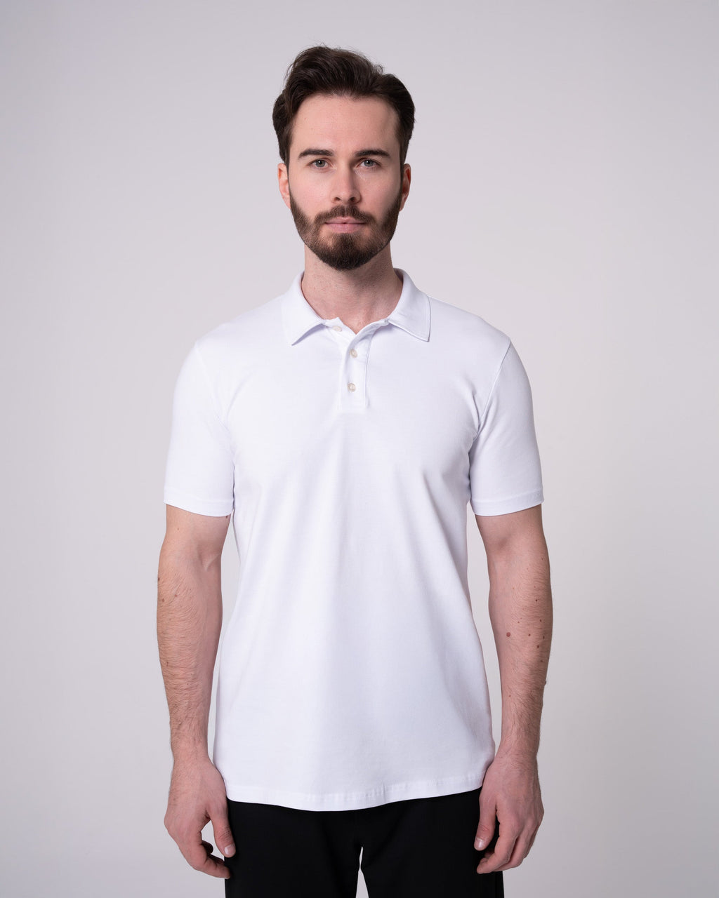 Beyaz Polo Yaka Tişört Craftlabel