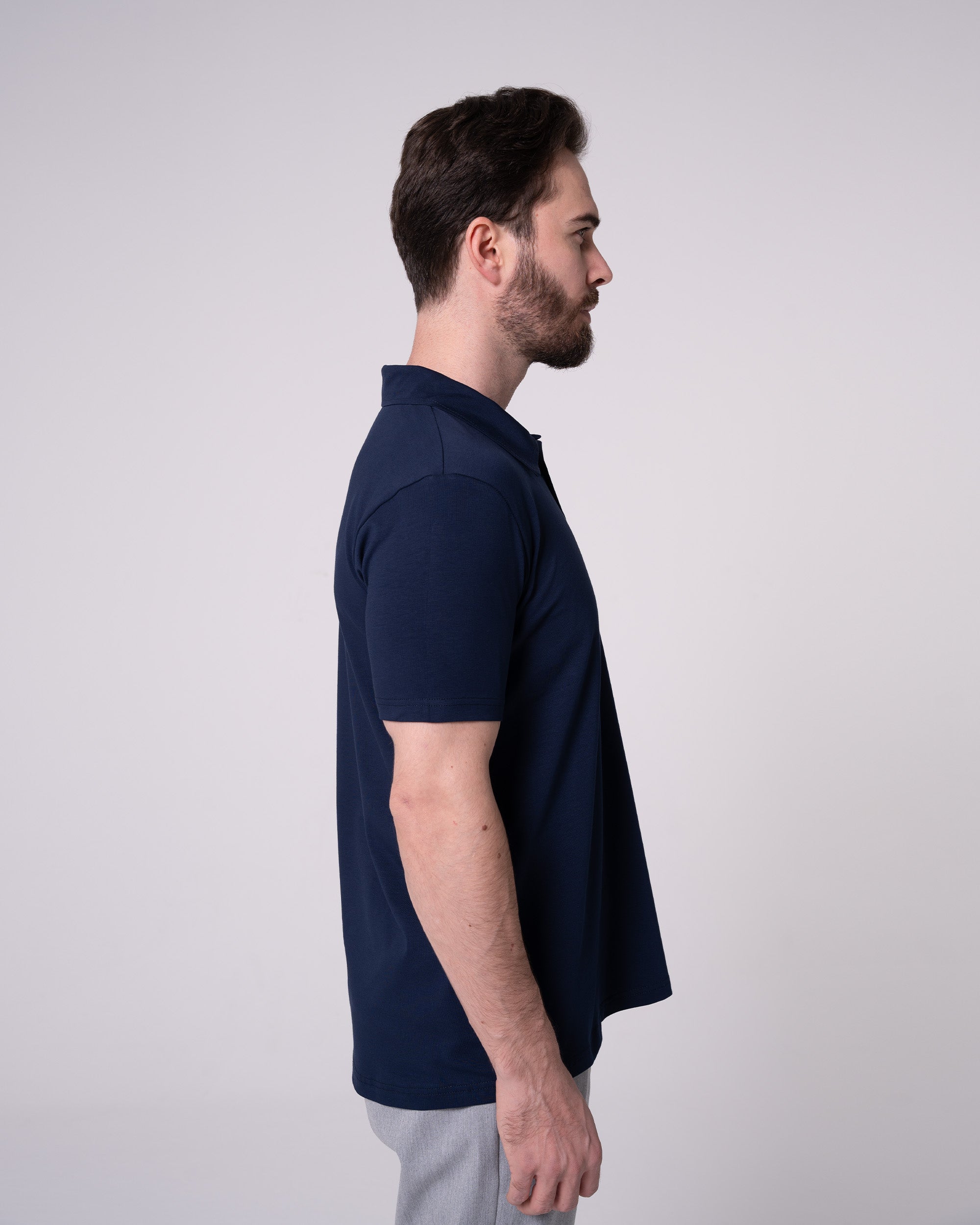Lacivert Polo Yaka Tişört