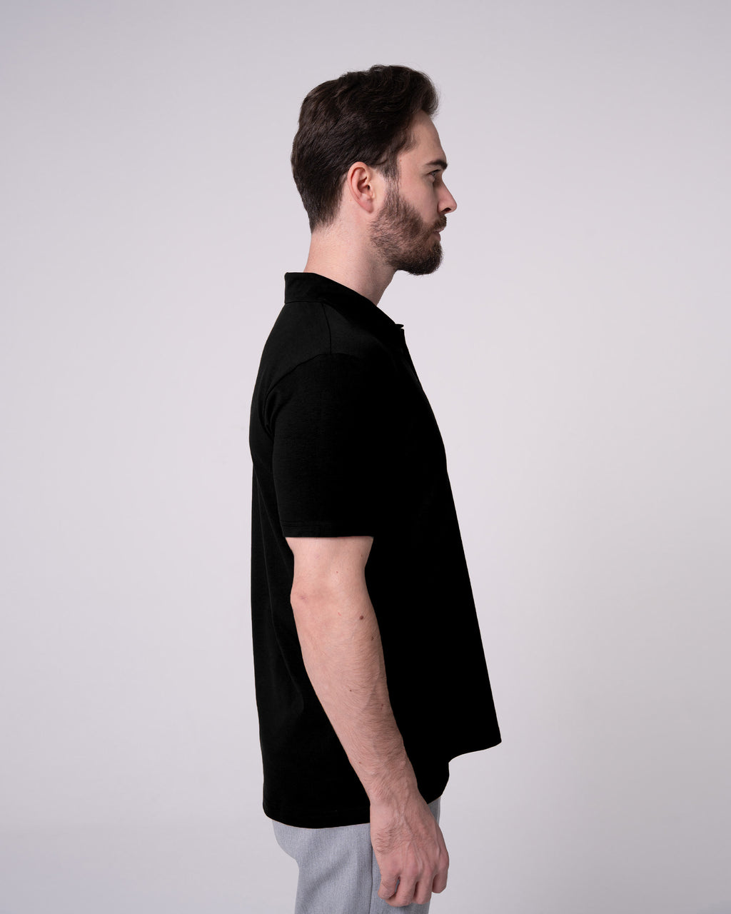Siyah Polo Yaka Tişört