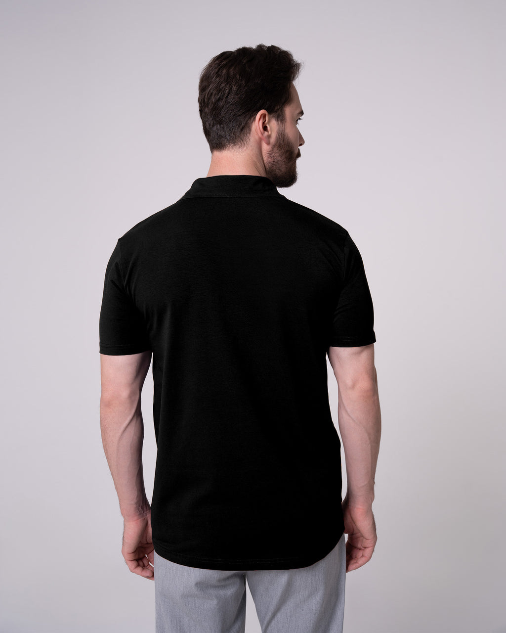 Siyah Polo Yaka Tişört