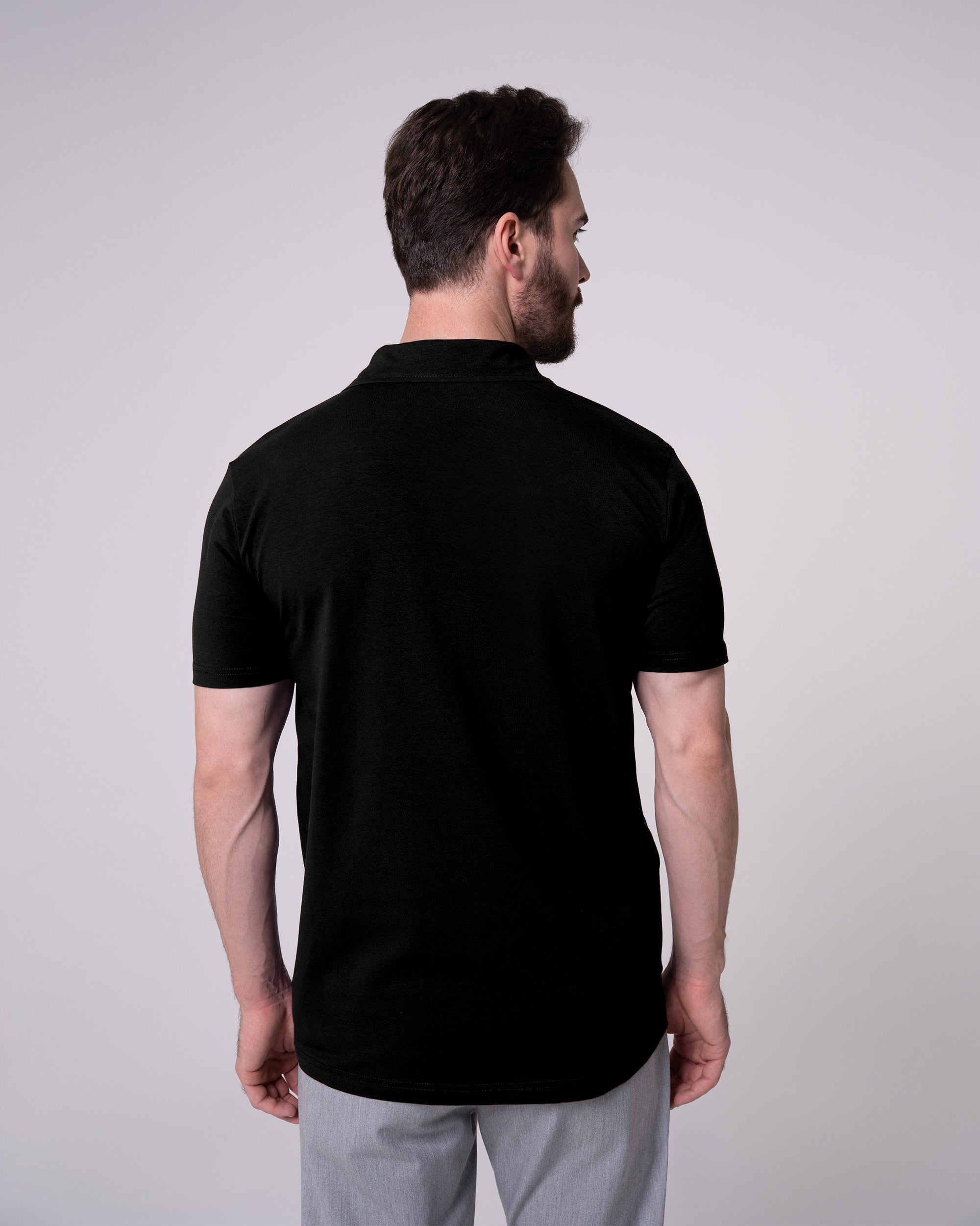 Siyah Polo Yaka Tişört