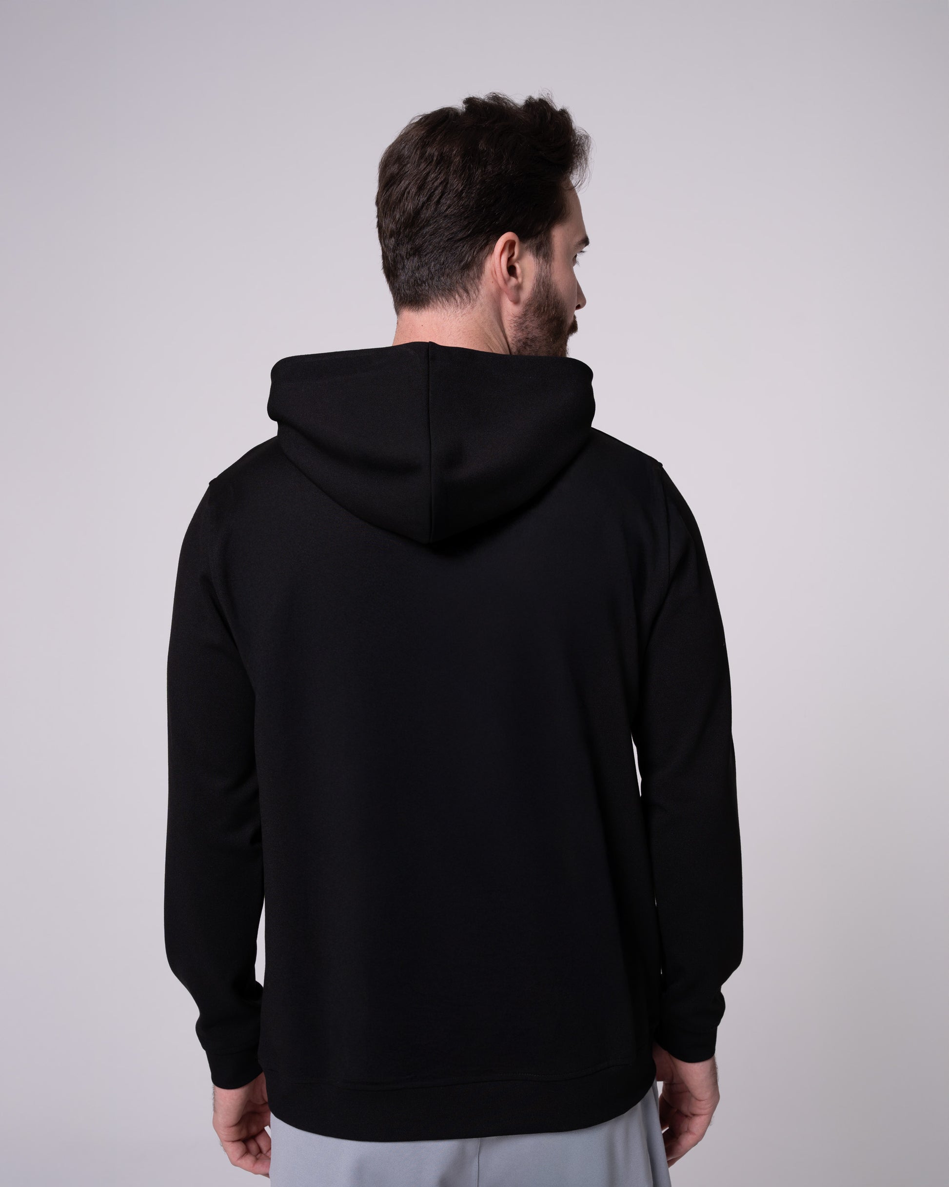 Siyah Kapüşonlu Sweatshirt