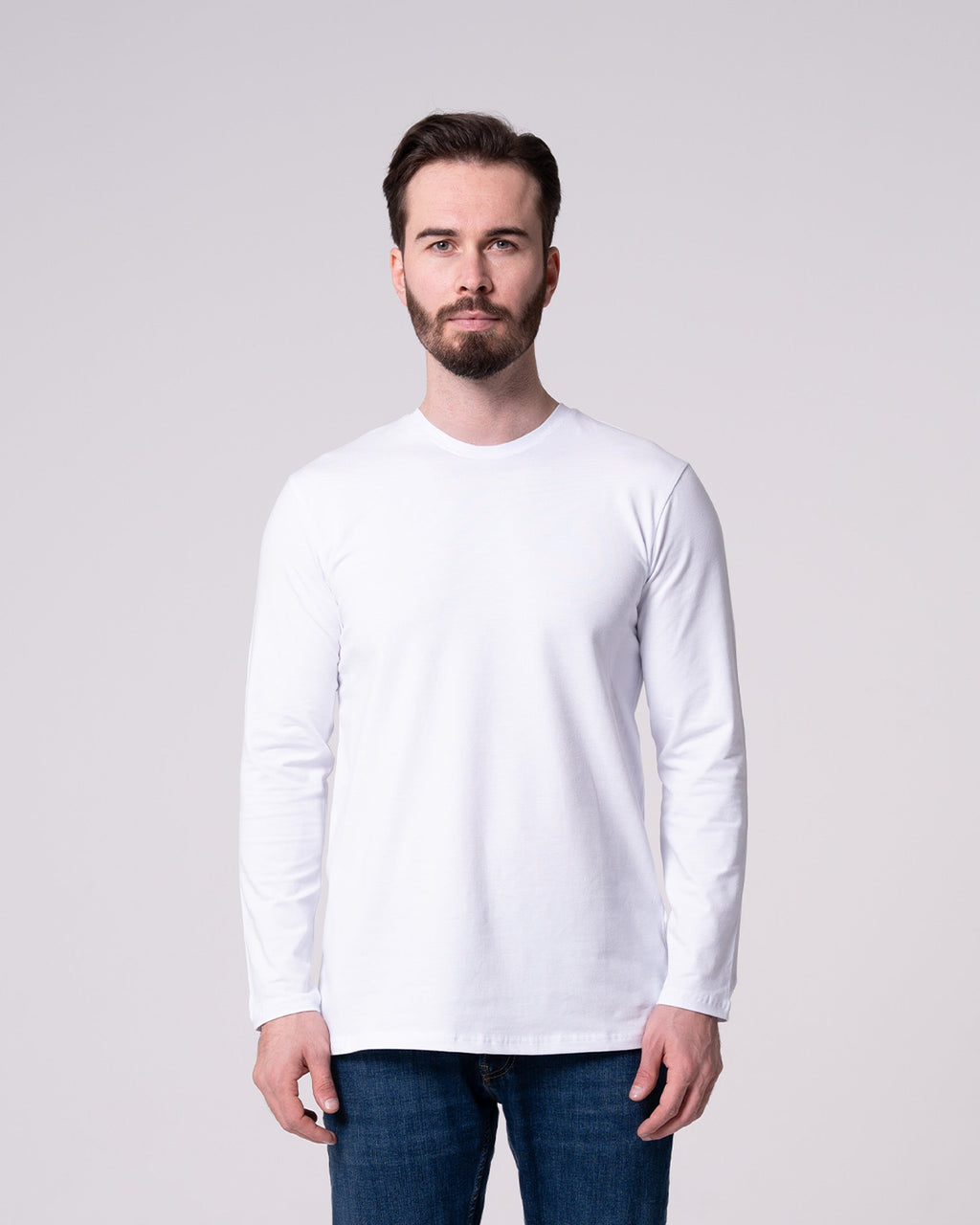 Beyaz Uzun Kollu Tişört Craftlabel