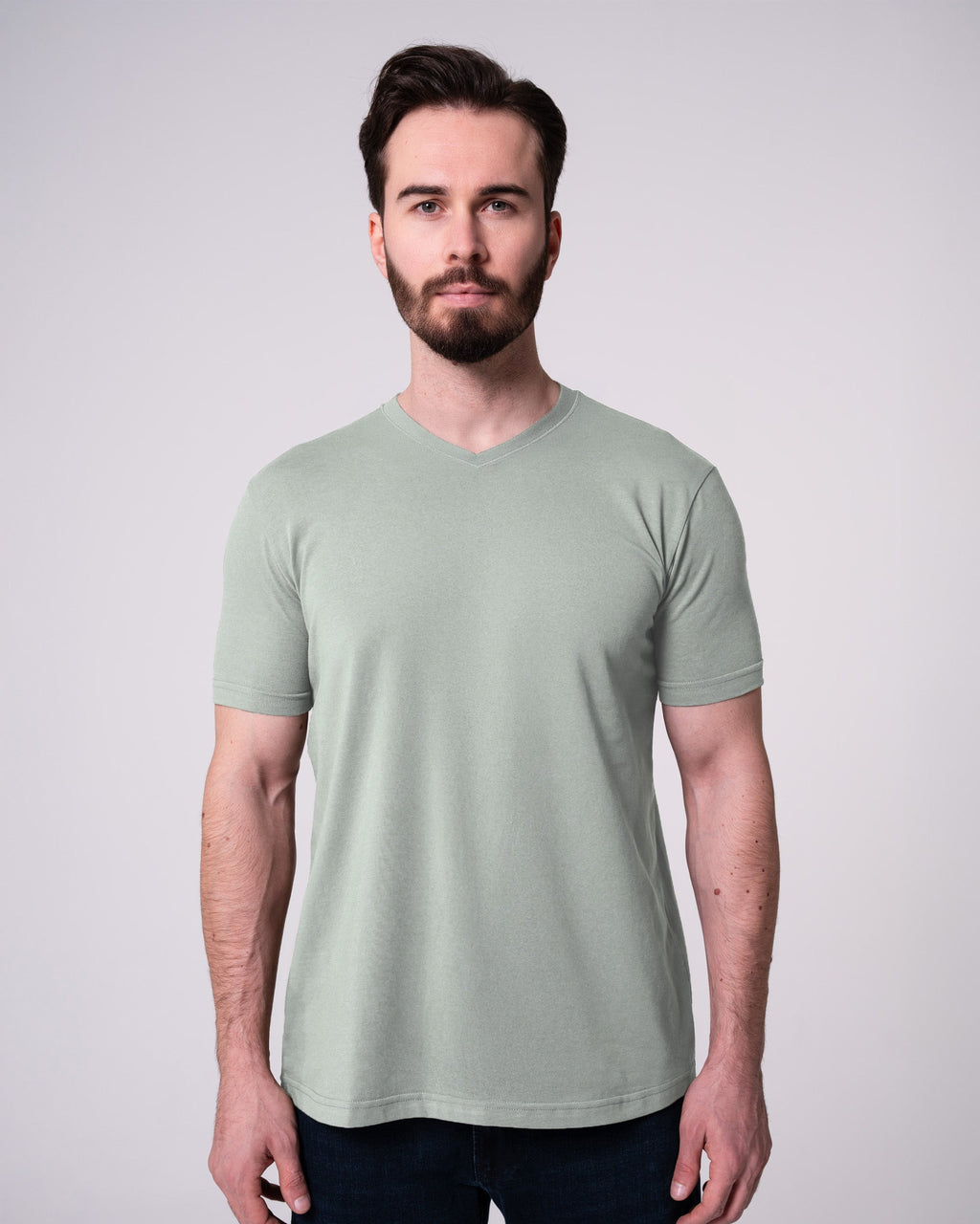Mint V Yaka Tişört Craftlabel