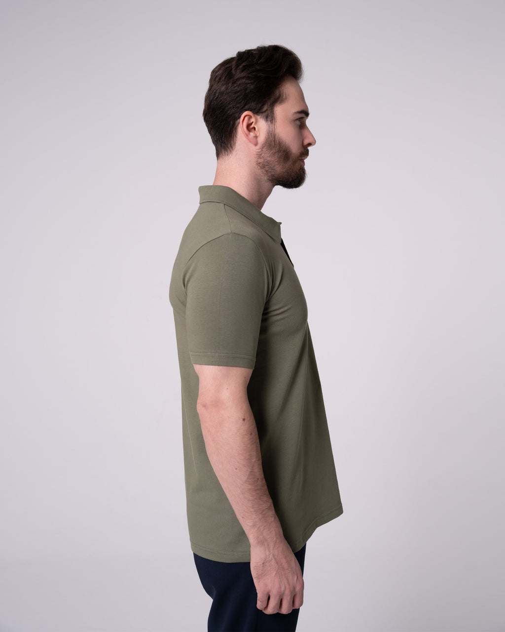 Haki Polo Yaka Tişört