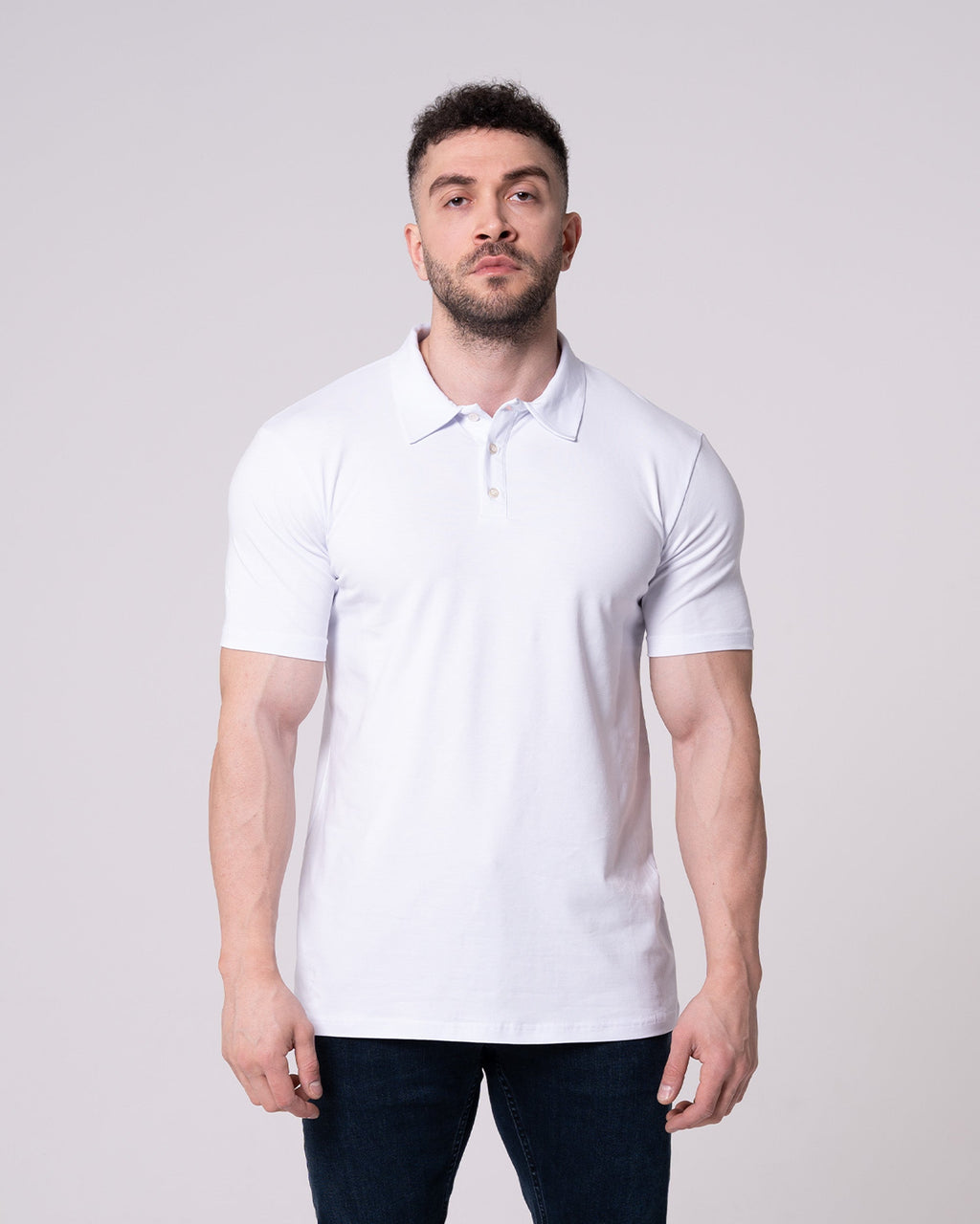 Beyaz Polo Yaka Tişört Craftlabel