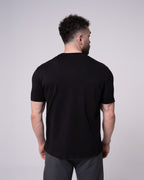 Siyah Bisiklet Yaka Tişört Craftlabel