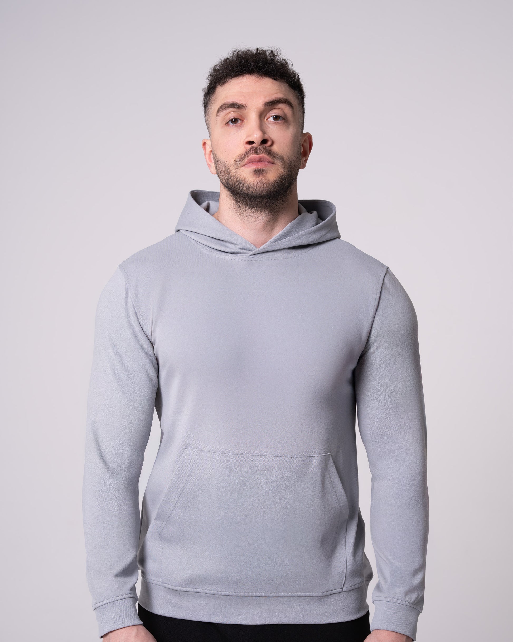 Gri Kapüşonlu Sweaatshirt