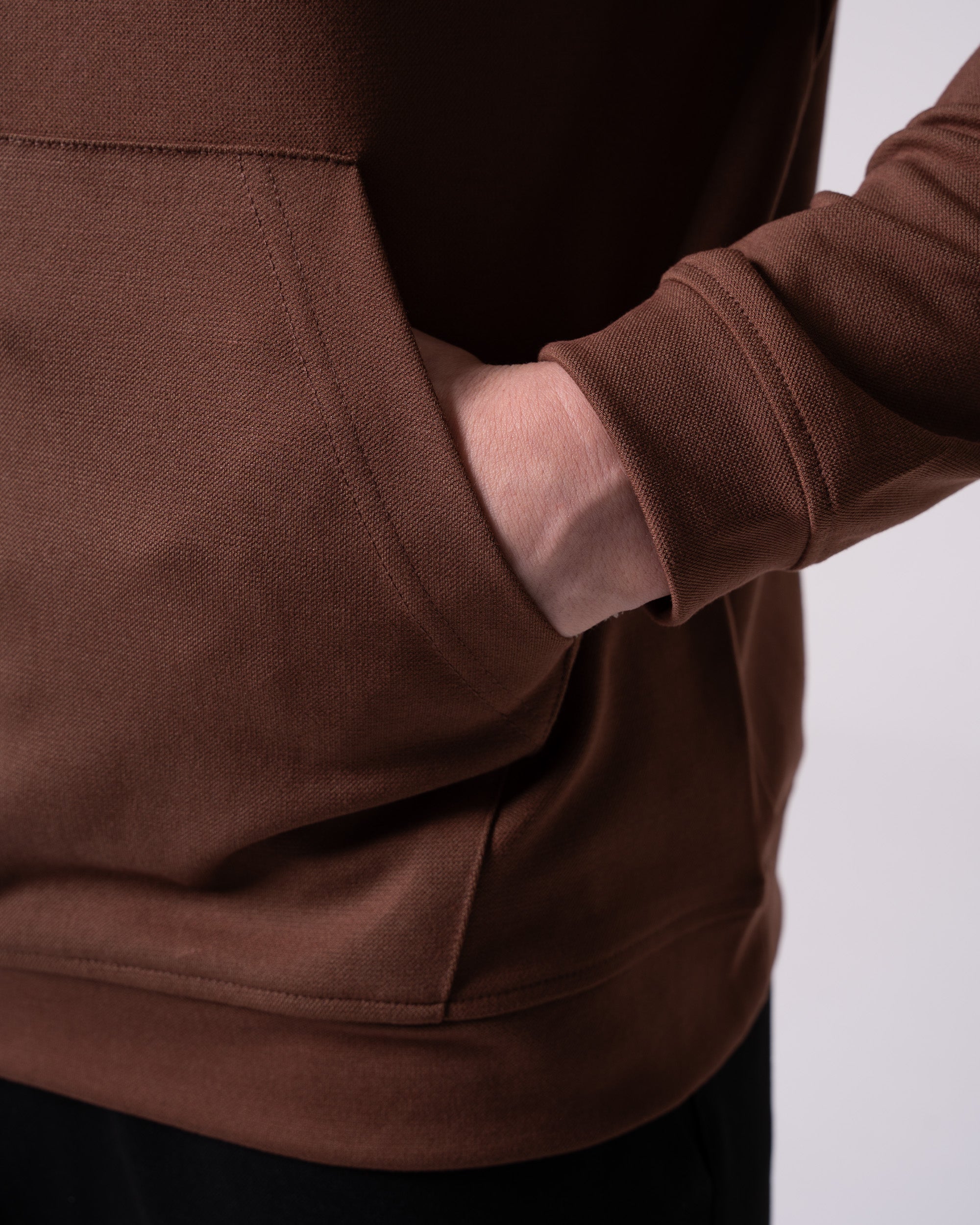 Kahverengi Kapüşonlu Sweatshirt Craftlabel