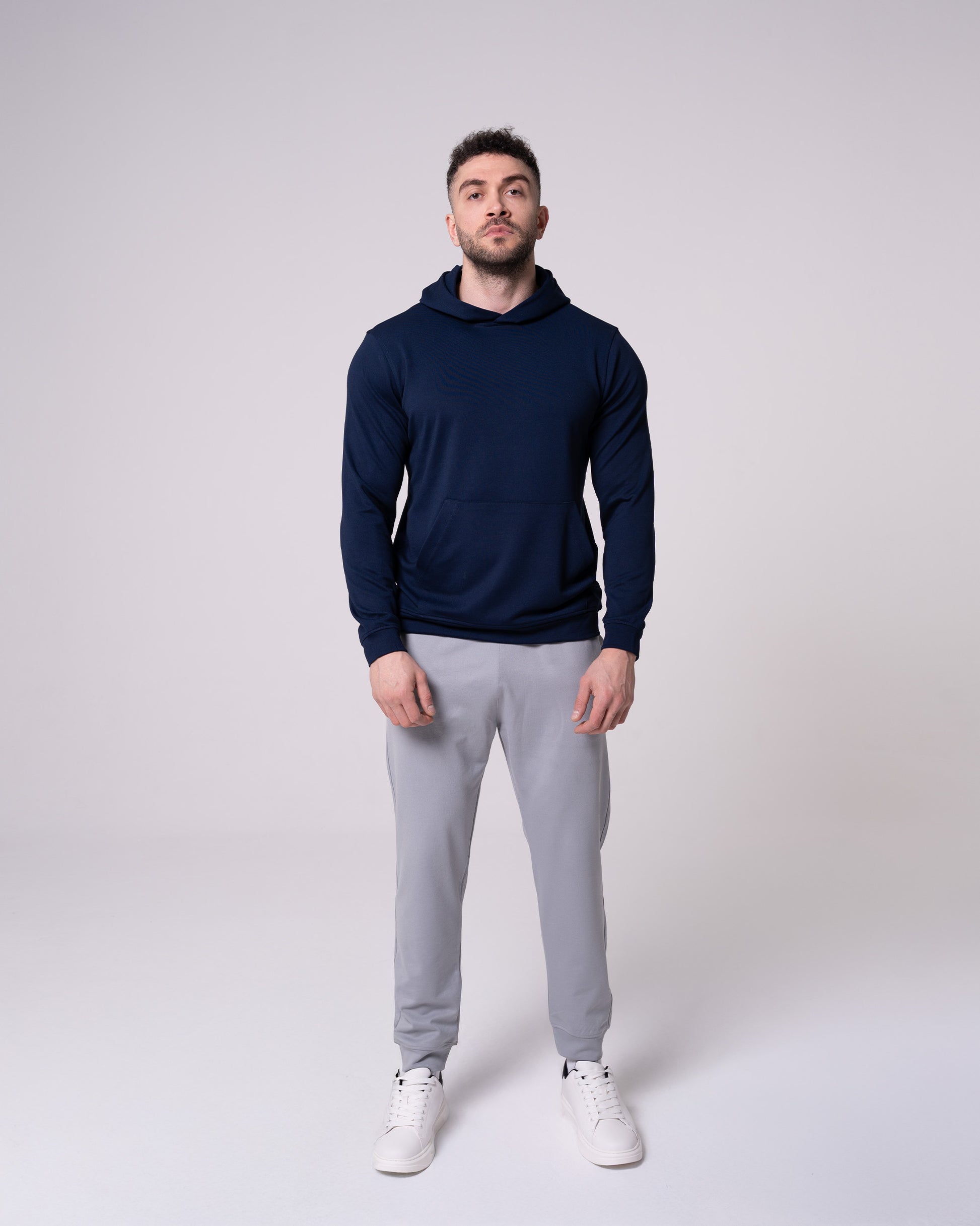 Lacivert Kapüşonlu Sweatshirt