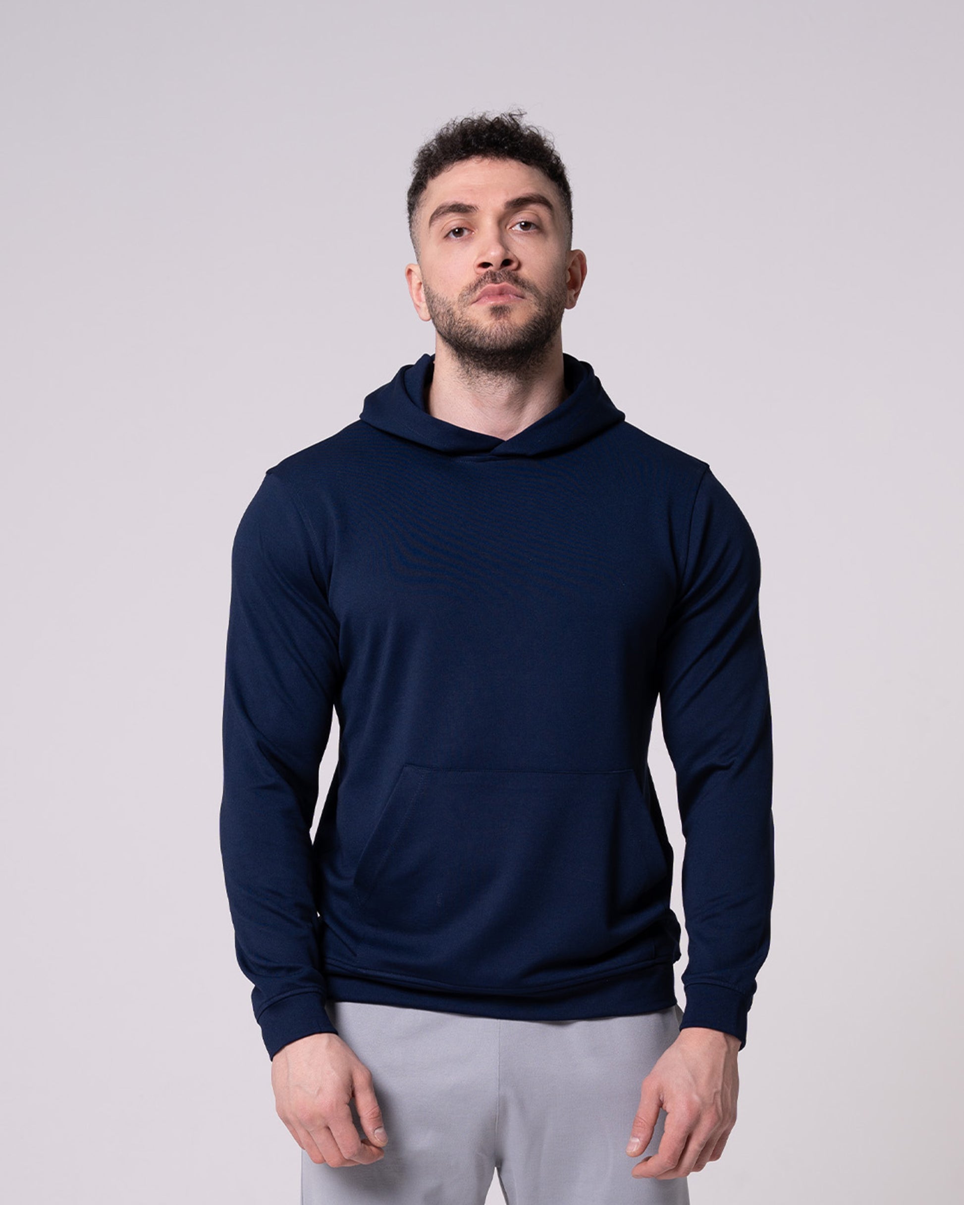 Lacivert Kapüşonlu Sweatshirt