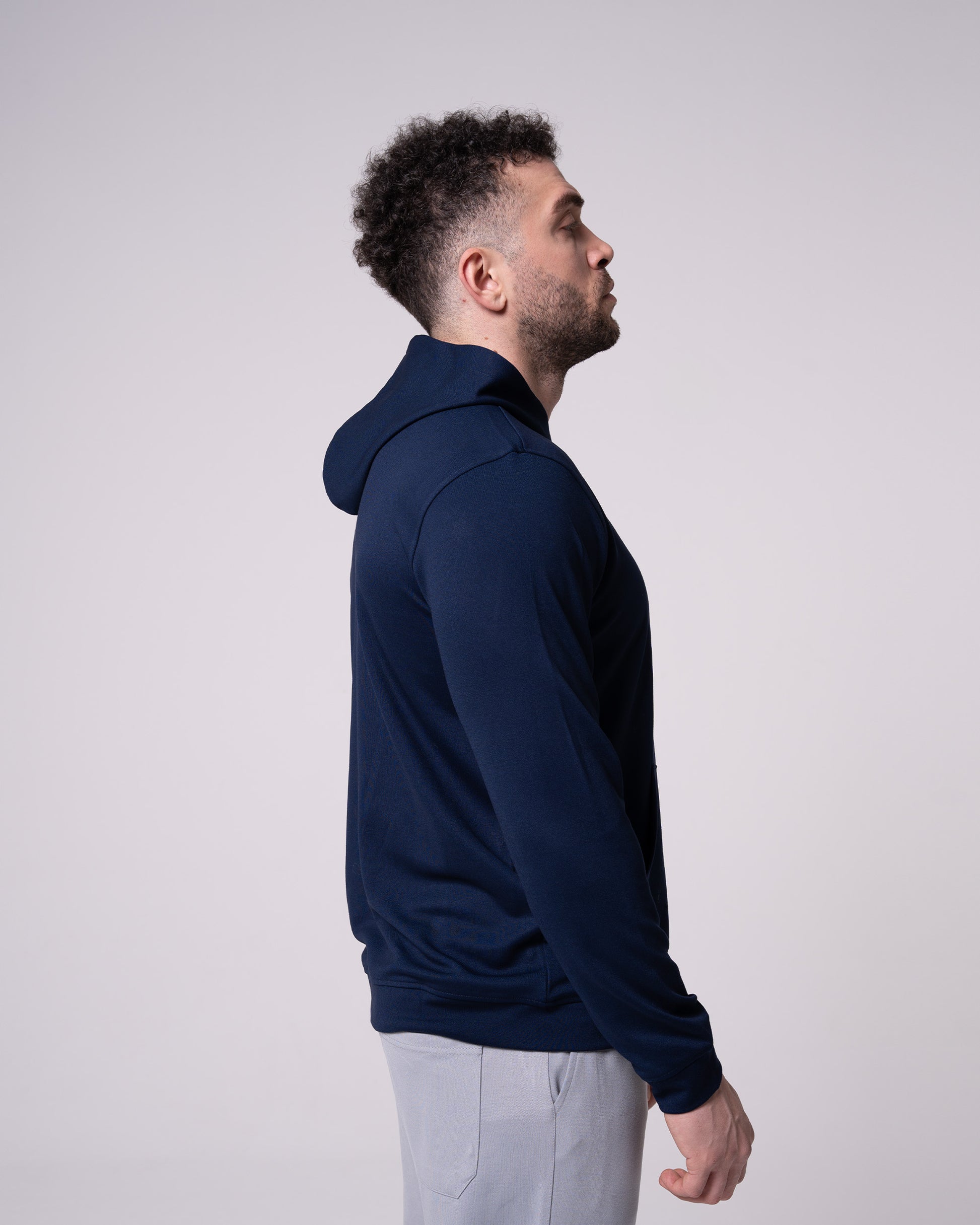 Lacivert Kapüşonlu Sweatshirt