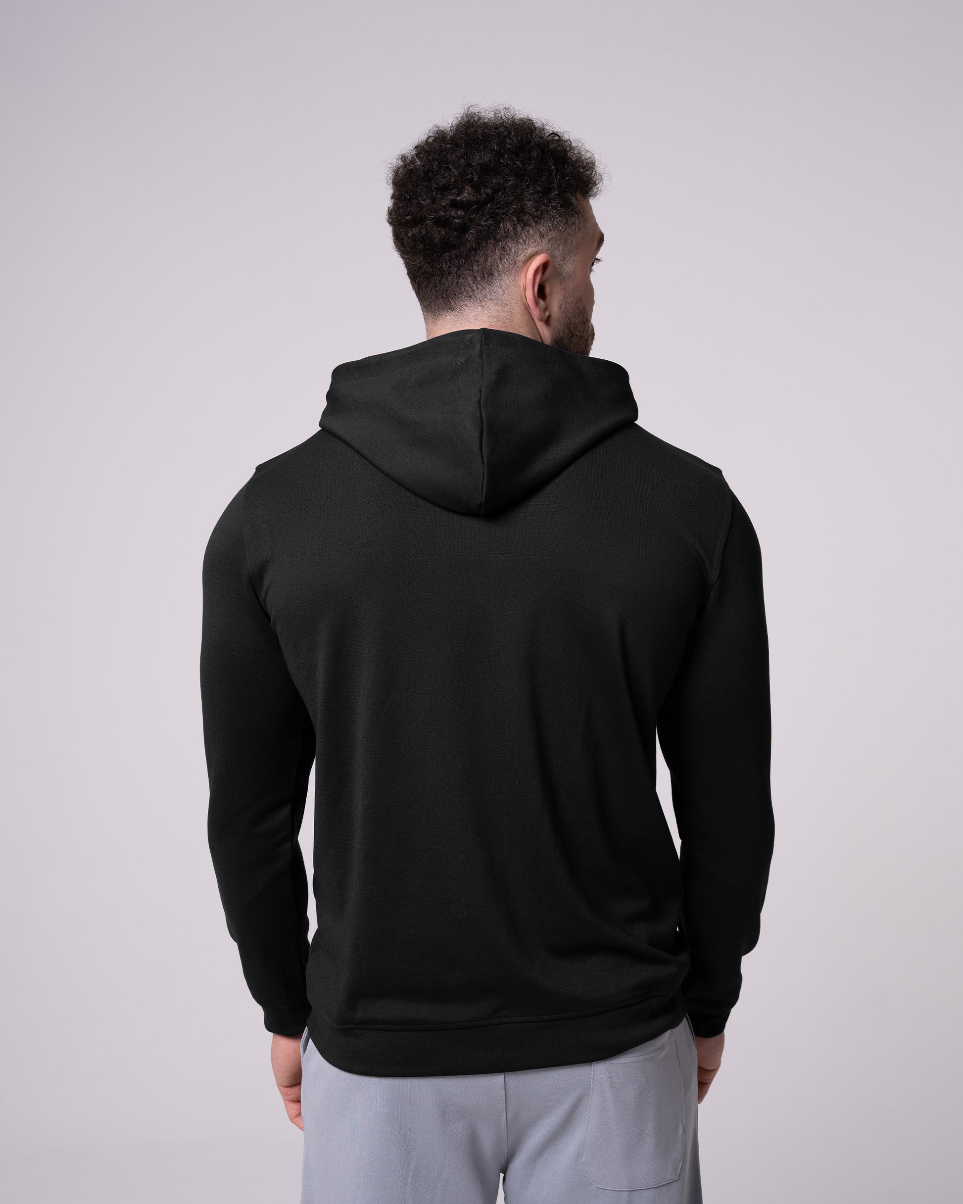 Siyah Kapüşonlu Sweatshirt
